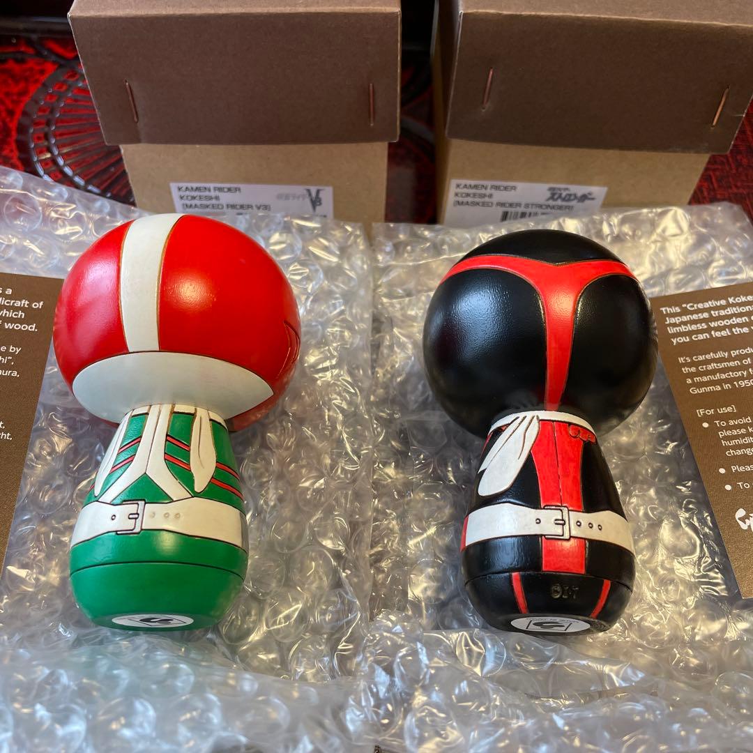 完売　卯三郎こけし　仮面ライダー　東映　特撮　石森プロ　ストロンガー　Ｖ３
