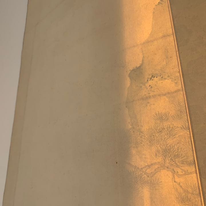 日本南画院 三井飯山 飯山 掛軸 新緑 山水画