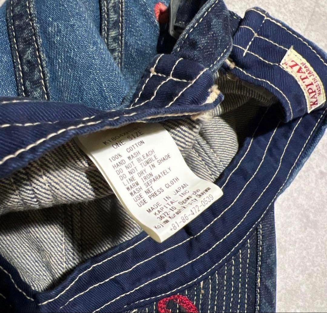 激レア✨　キャピタル　デニム　キャップ　帽子　sleep　美品　KAPITAL