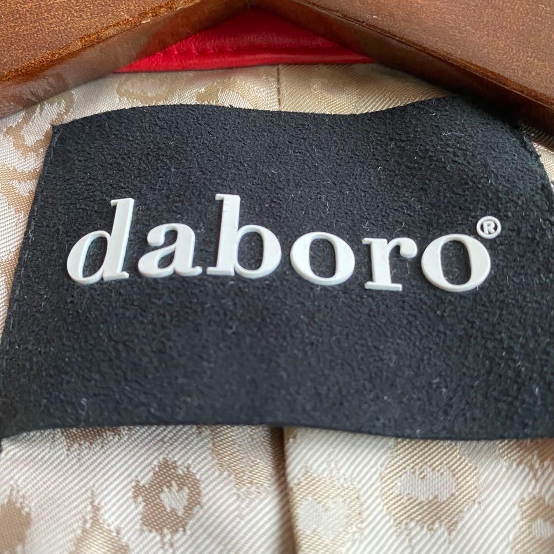 【未使用級✨】daboro シングルライダース レザージャケット 羊革 赤 XL