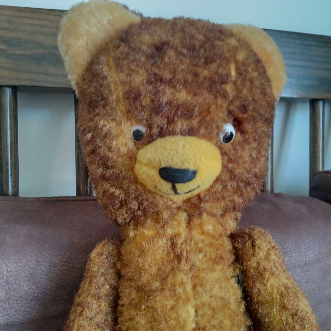 DDR テディベア　ポンチ目　ヴィンテージ　東ドイツ