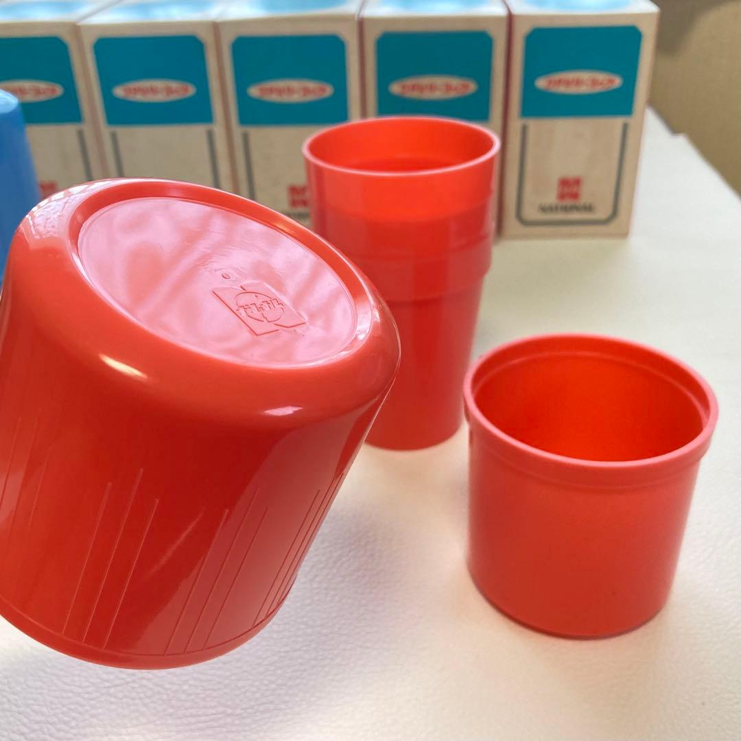 ナショナル ファミリーコップ グラス 30個 ポップ 昭和 レトロ 新品