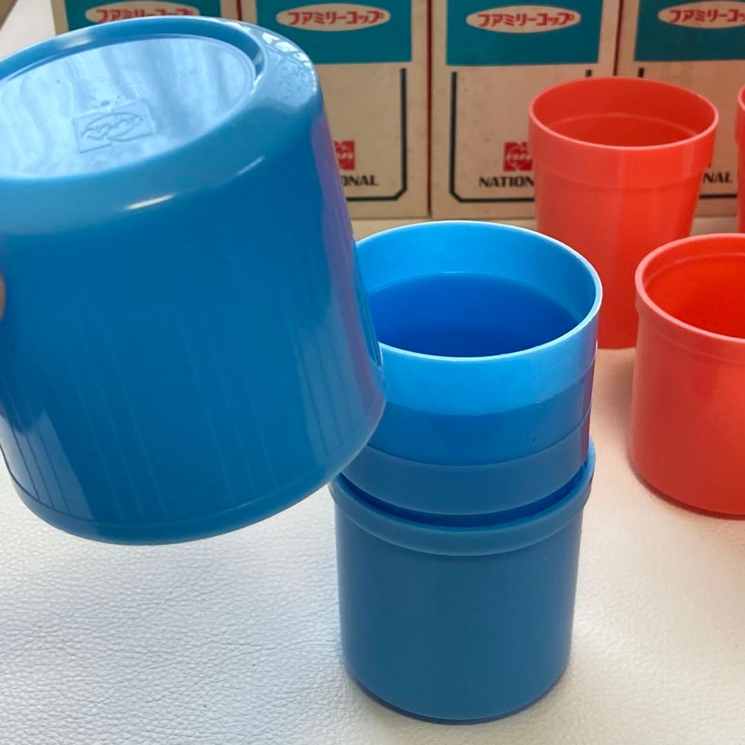 ナショナル ファミリーコップ グラス 30個 ポップ 昭和 レトロ 新品