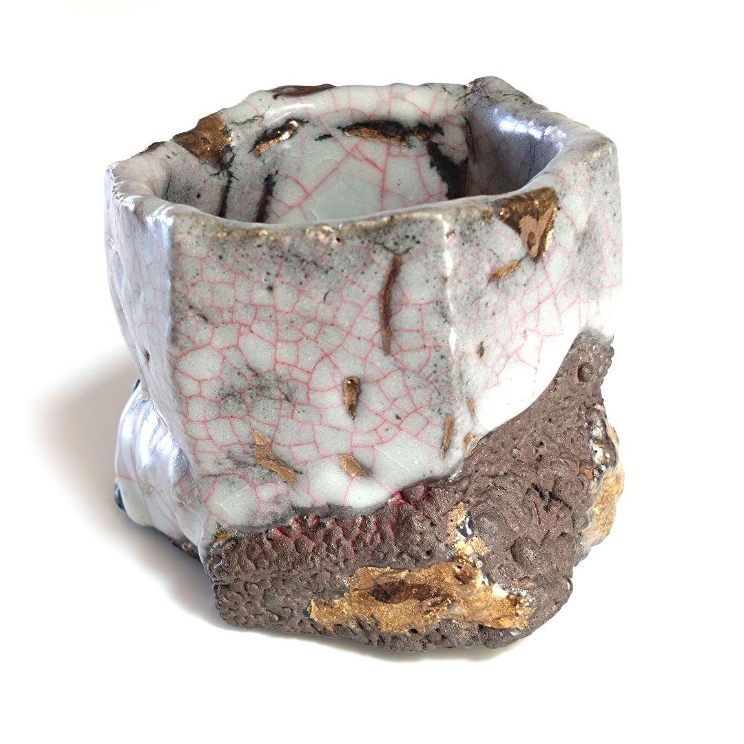 市川透　céladon（青磁）ぐい呑　未使用　共箱　備前　酒器