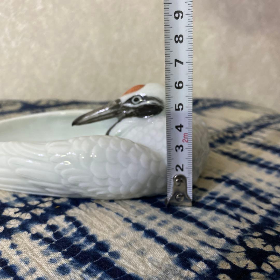 真葛香山　鶴　小物入れ