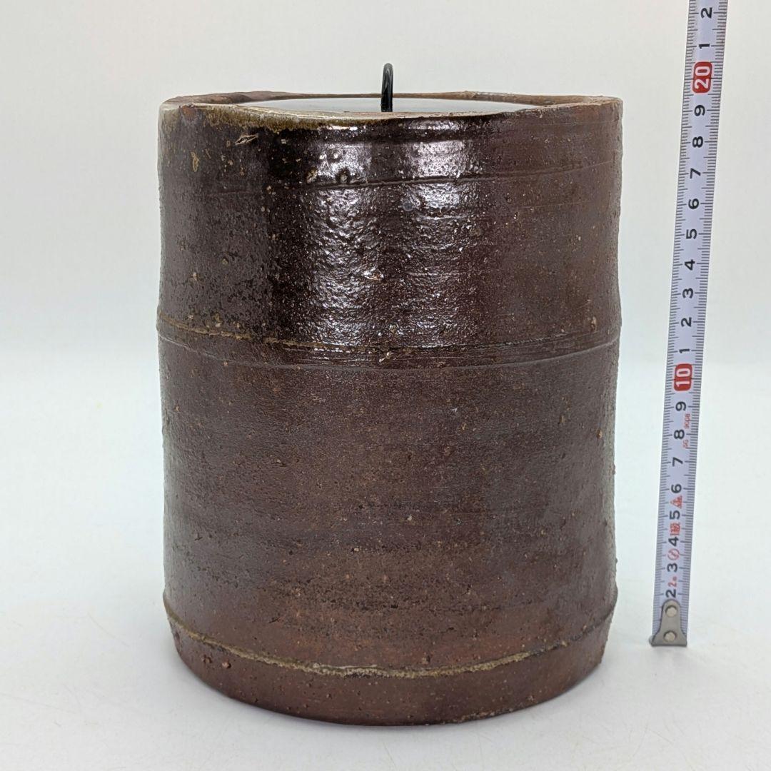 人間国宝 藤原啓 備前焼 水指 共箱共布栞 抹茶道具 茶器 塗り蓋 食器 水差