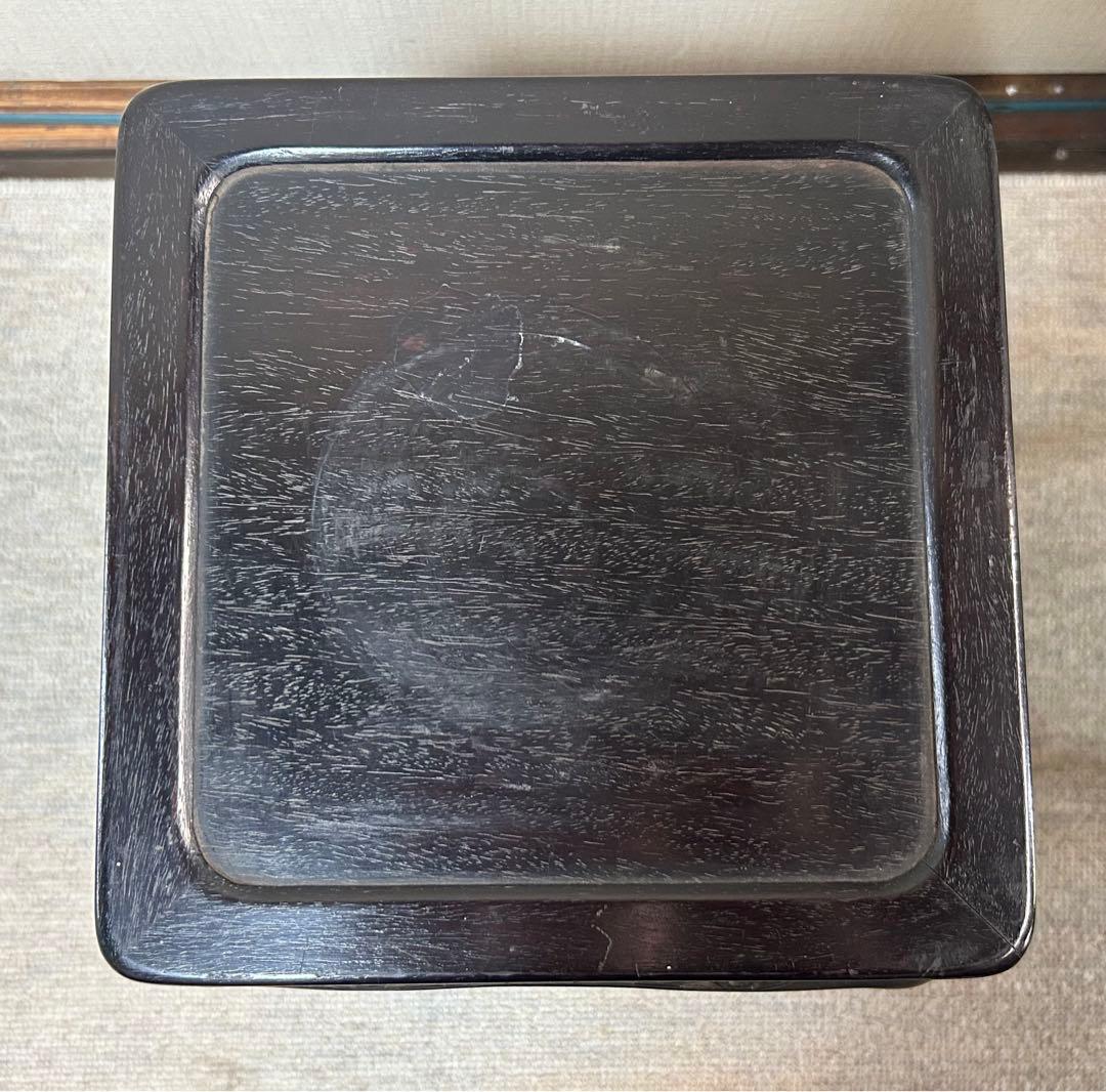 中国　したん花台　唐木　茶道具　送料込み0824