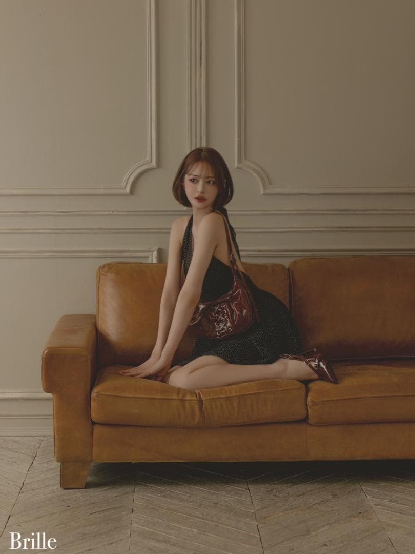 【新品】 ブリエ ローブドフルール ミニドレス brille3791 BKS