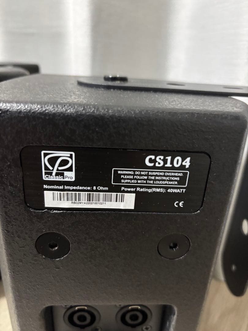 CP CS104 スピーカー 黒　ペア