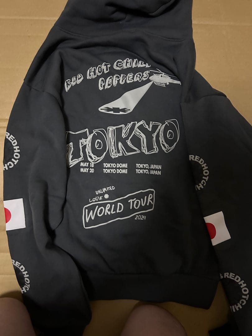 レッドホットチリペッパーズ レッチリ　パーカー黒　S 未使用品　来日記念