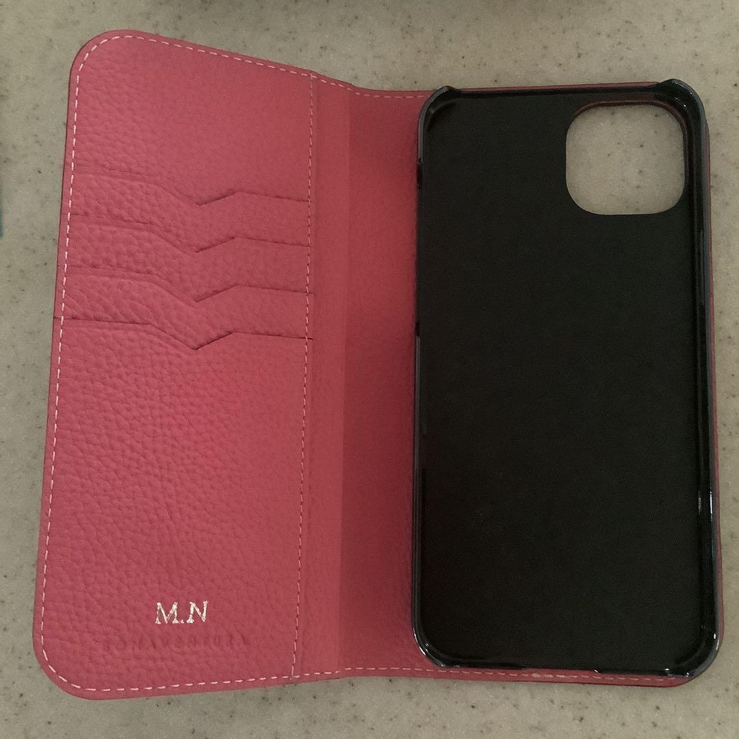 BONAVENTURA 手帳型 iPhone15plusケース ピンク