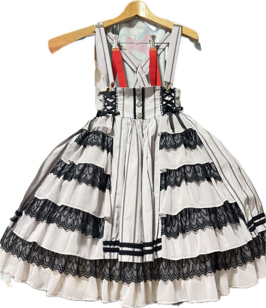 アンジェリックプリティー/サスペンダースカート（グレー）