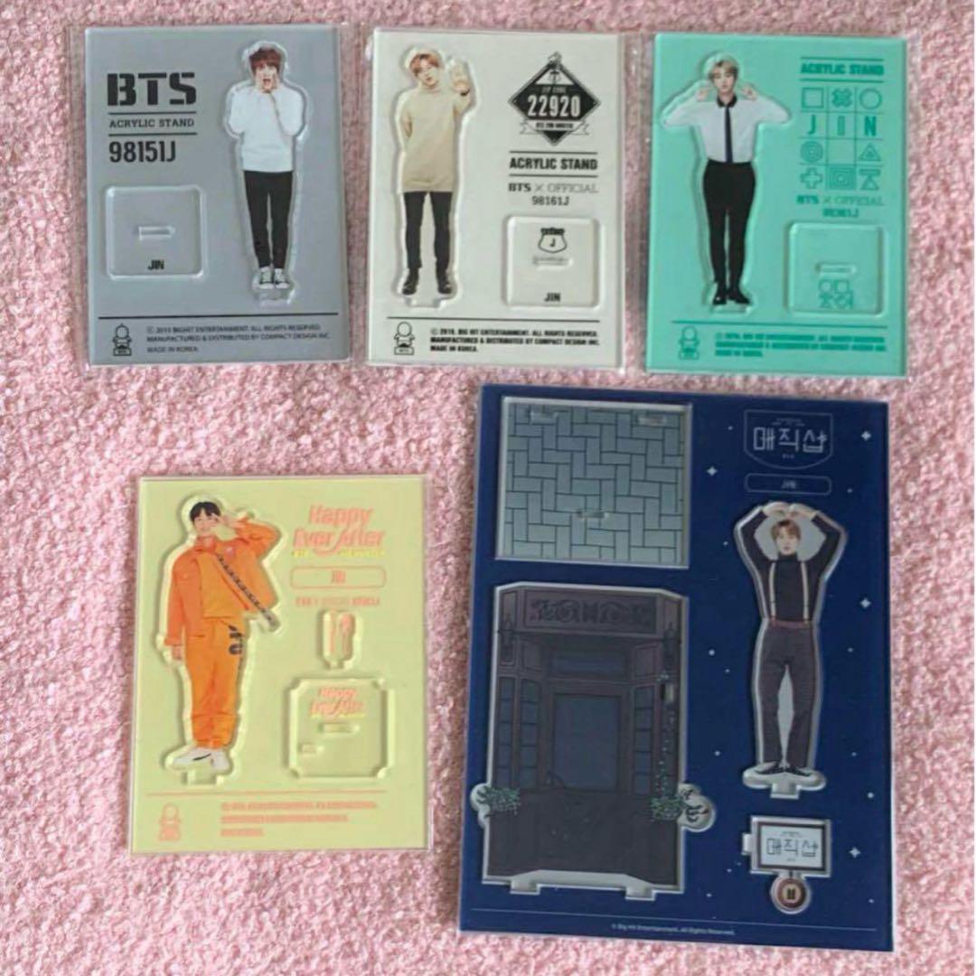 BTS 公式 ソクジン JIN アクリルスタンド アクスタ　5点セット