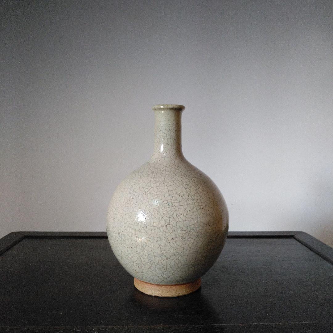 NO601 上野目焼　徳利　白釉徳利