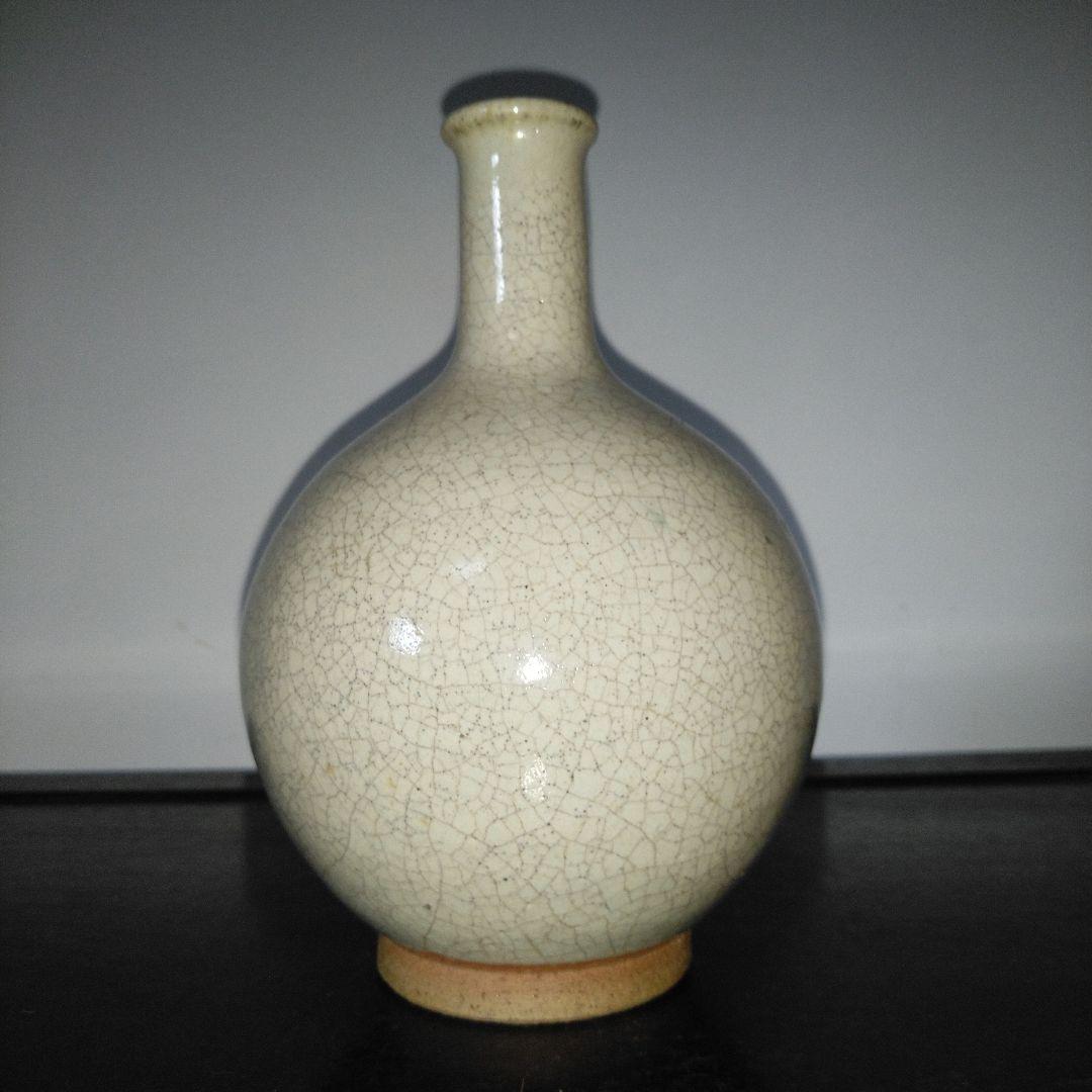 NO601 上野目焼　徳利　白釉徳利