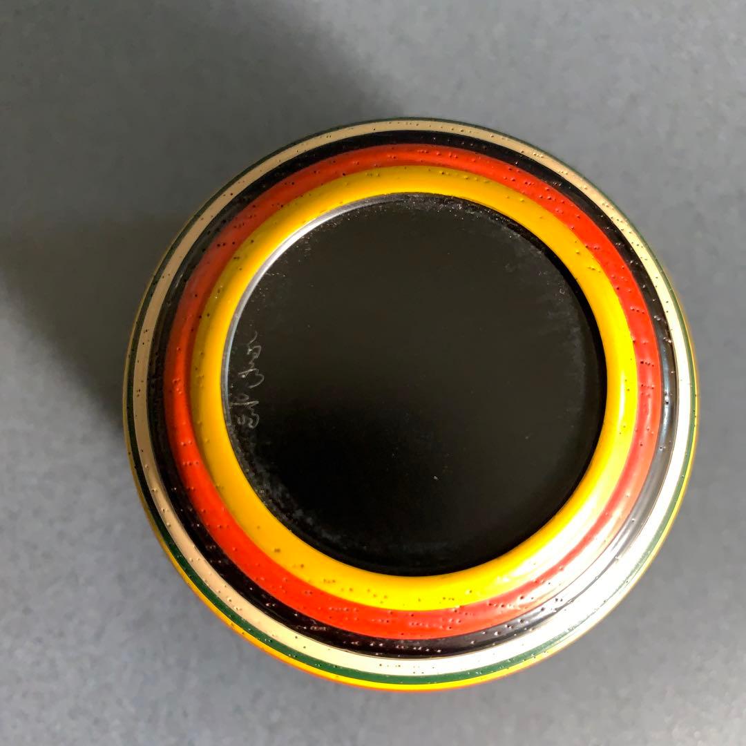 【茶道具】独楽　中棗　堀内宗完書付 花押　R0682　ダP