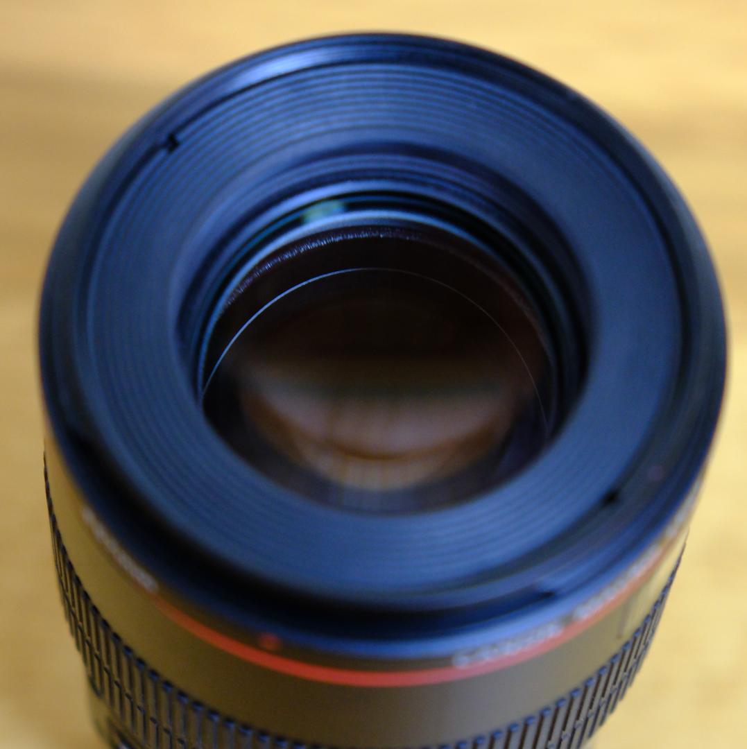【防湿庫保管】【美品【プロテクト】EF100mm F2.8Lマクロ IS USM