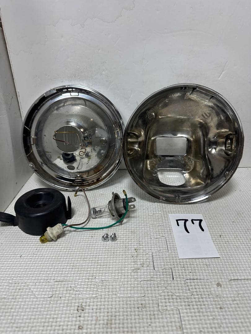 本物/当時物シビエ凹みオスカーヘッドライト/CIBIEへこみマーシャル