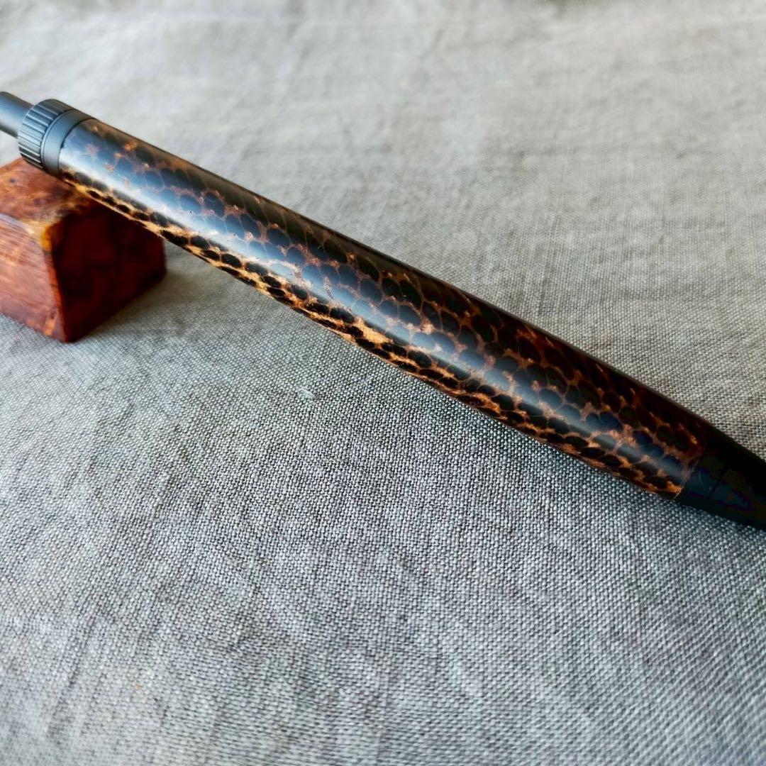 クジャクヤシ　ハンドメイド　木軸ボールペン　G2　天然木　ブラック