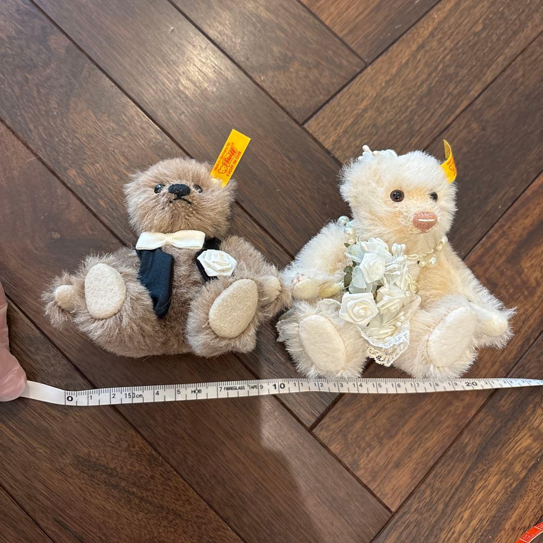 シュタイフ　ウェディングスタイル ぬいぐるみ 2体セット