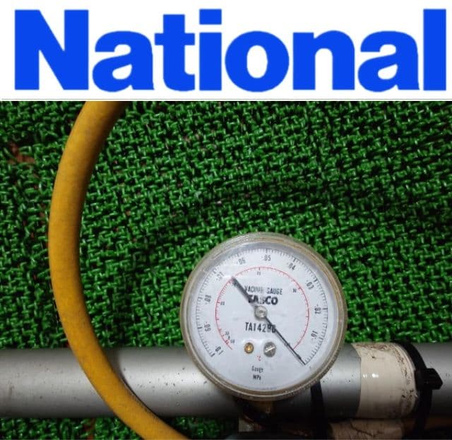 ナショナル 簡易真空ポンプ タスコ バキュームゲージ エアコン 移設 設置