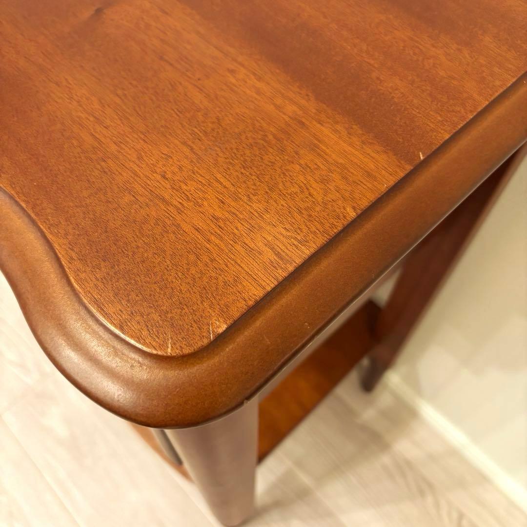 アンティーク調 ヴィンテージ木製キャビネット 2段サイドチェスト 塩川光明堂