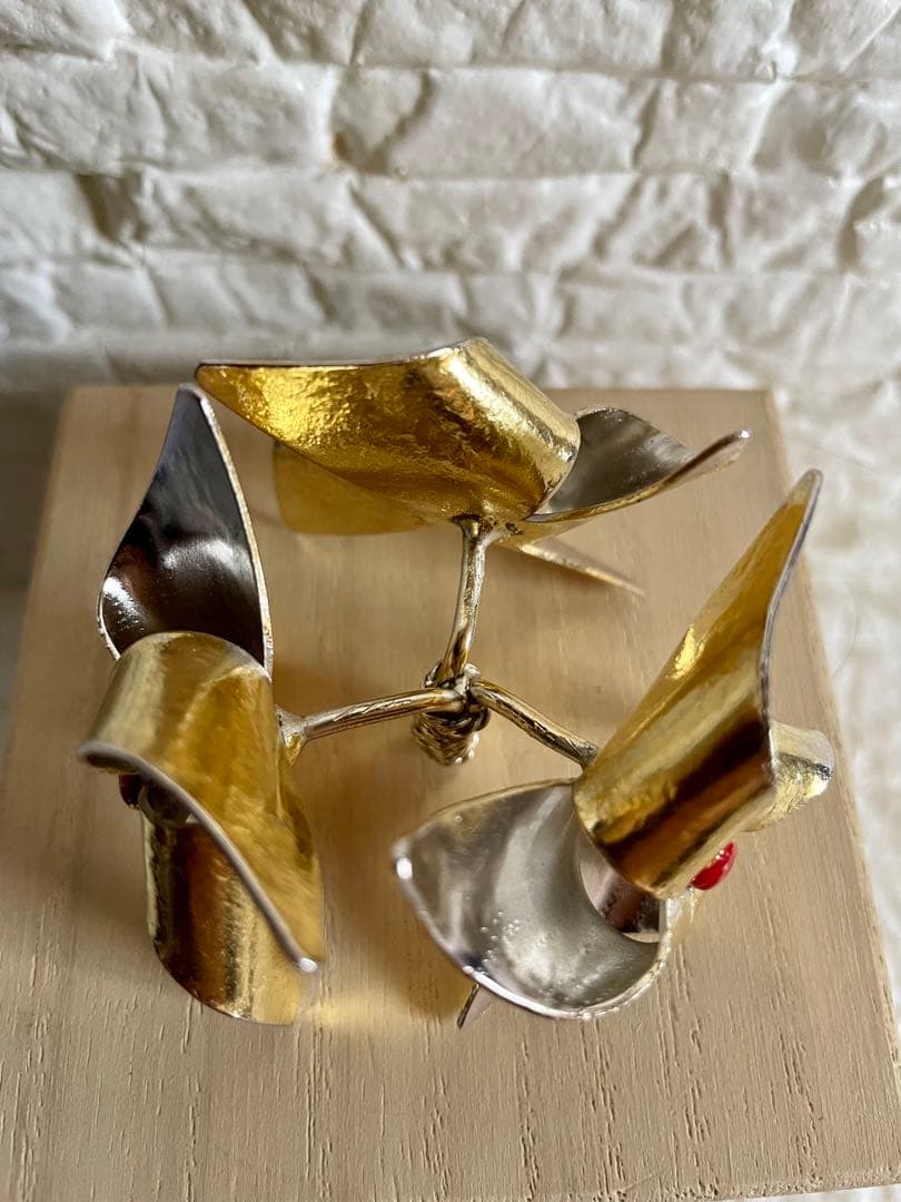 アンティーク品　茶道具　蓋置　喜多庄兵衛作　かざぐるま