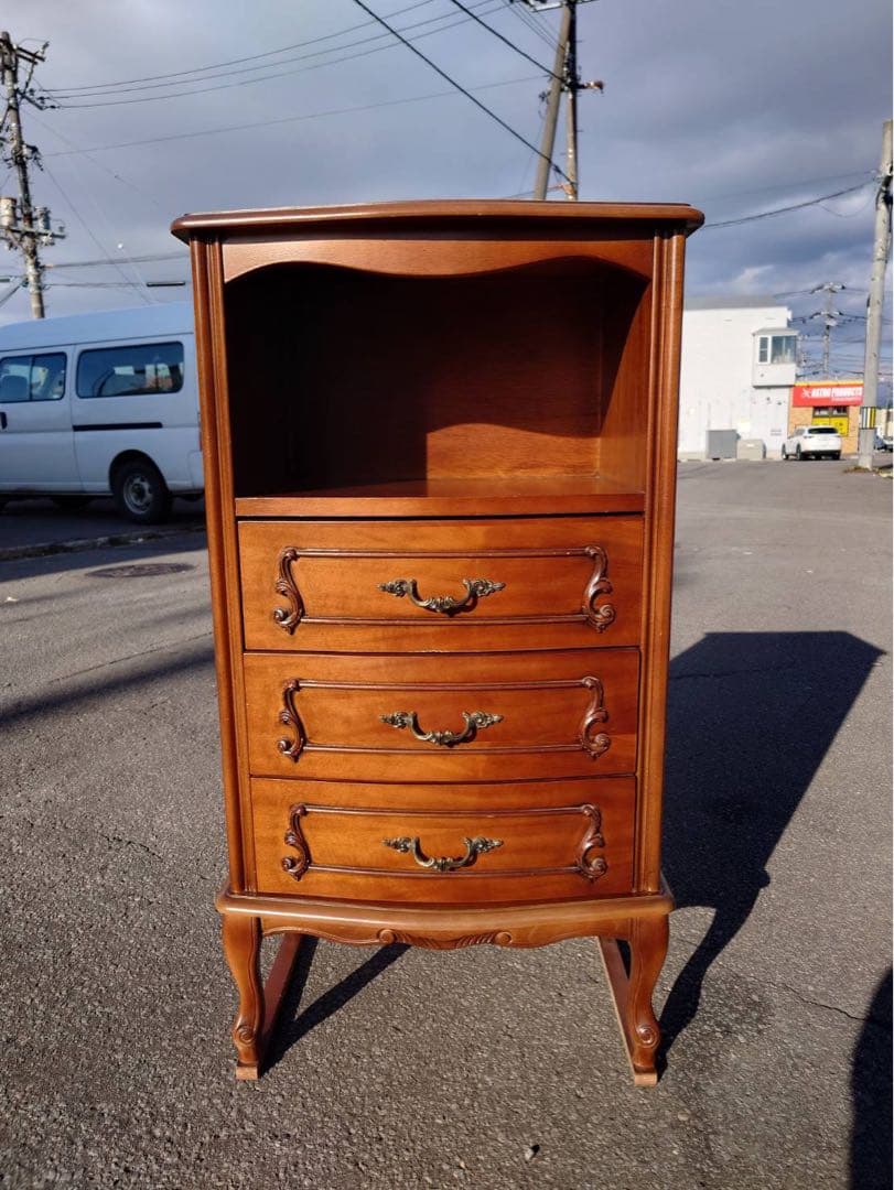 猫脚 彫刻 キャビネット チェスト コンソール