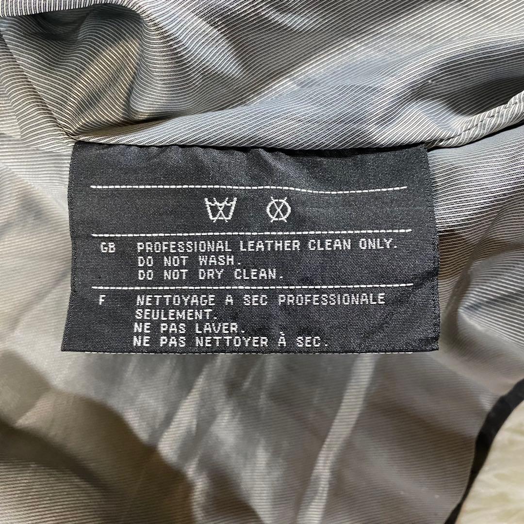 【Harley Davidson】メタル スタッズ鋲 シングル ライダース 牛革