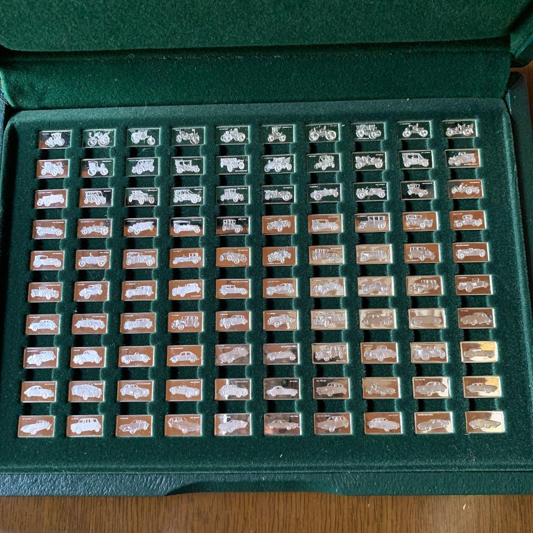 偉大なる自動車100種　純銀製ミニチュアコレクション