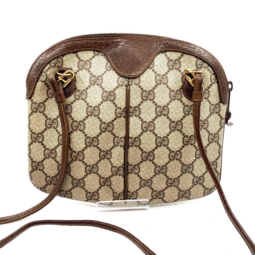 GUCCI グッチ ショルダーバッグ PVC レザー GG シェリーライン