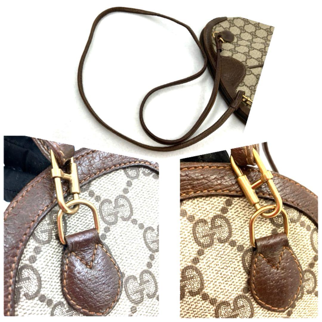 GUCCI グッチ ショルダーバッグ PVC レザー GG シェリーライン