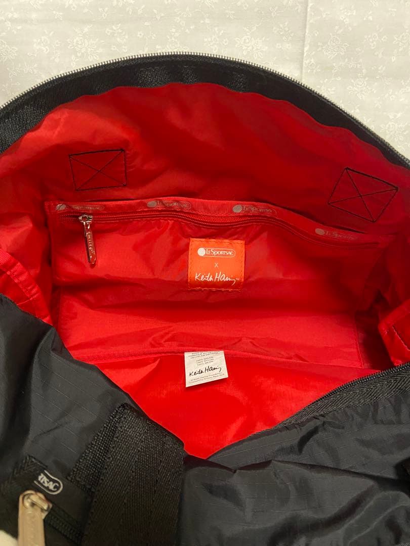 レスポ×キースヘリング　ボストンバッグ　レスポメモ帳のおまけ付き