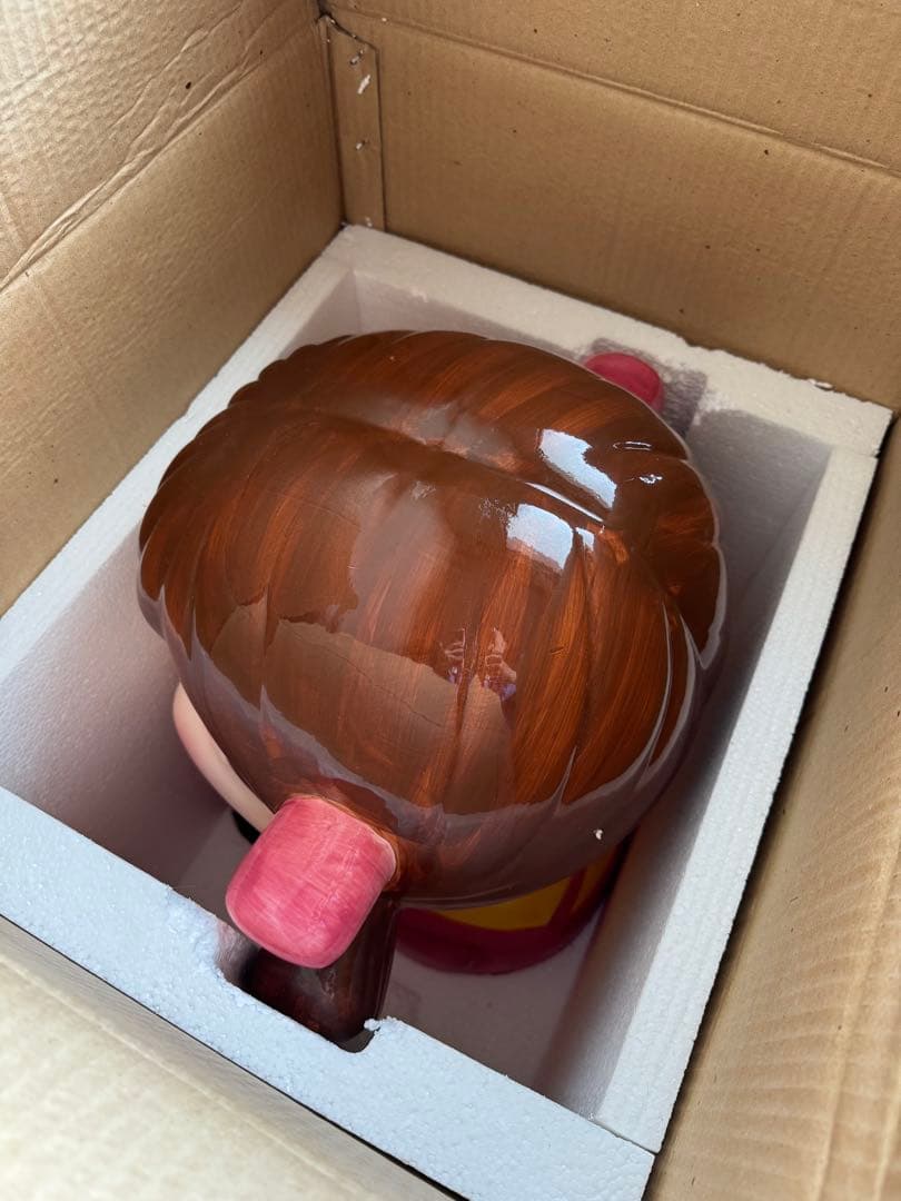 《希少》不二家　ジャンボペコちゃん　置物　陶器製　《非売品》