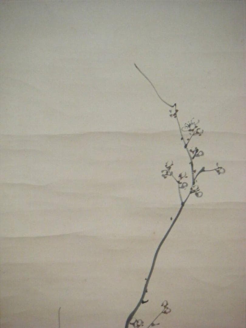 【真作】掛軸　梅之図　逸品　O29
