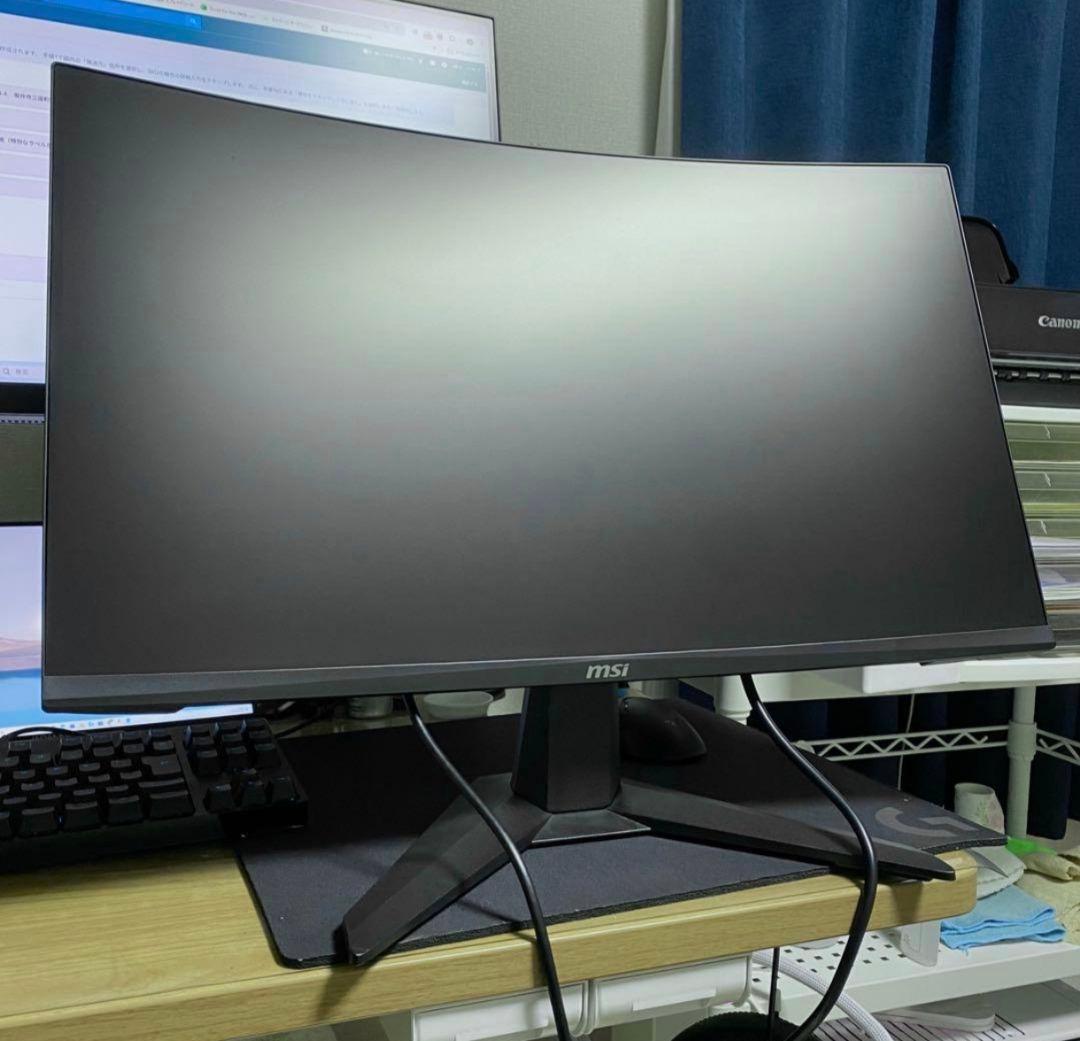 MSI 27インチ 曲面ゲーミングモニター MAG 27C6F 美品 2024年