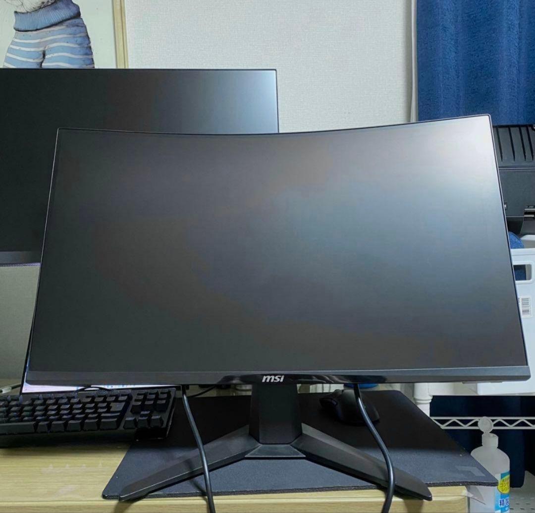 MSI 27インチ 曲面ゲーミングモニター MAG 27C6F 美品 2024年
