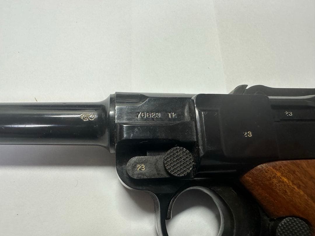 MGC ルガーP08 木製グリップ　モデルガン　箱付き　1980年代　ロゴ刻印