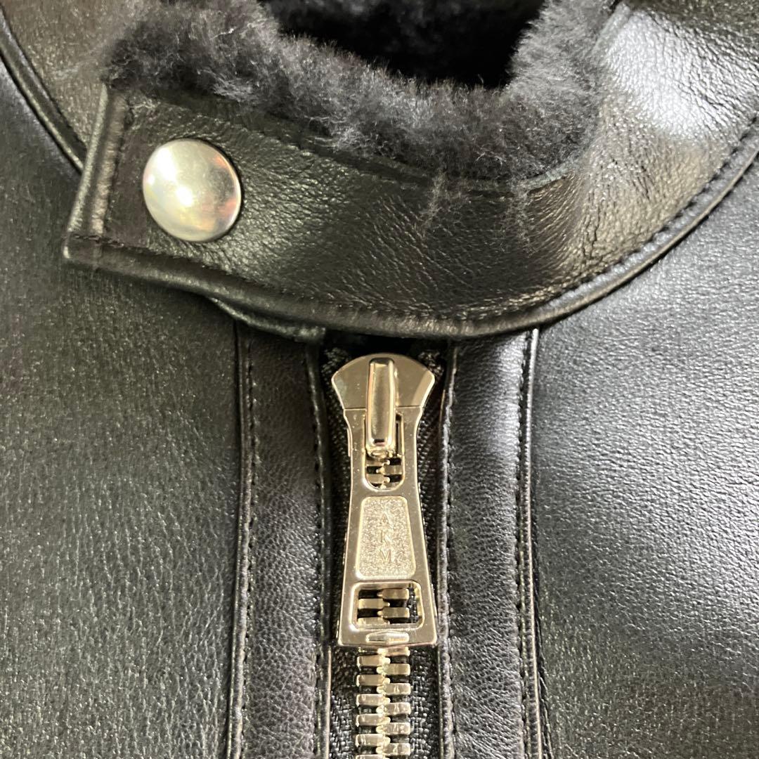 AKM ムートンシングルライダース　S 黒　EMMETI好きな方も