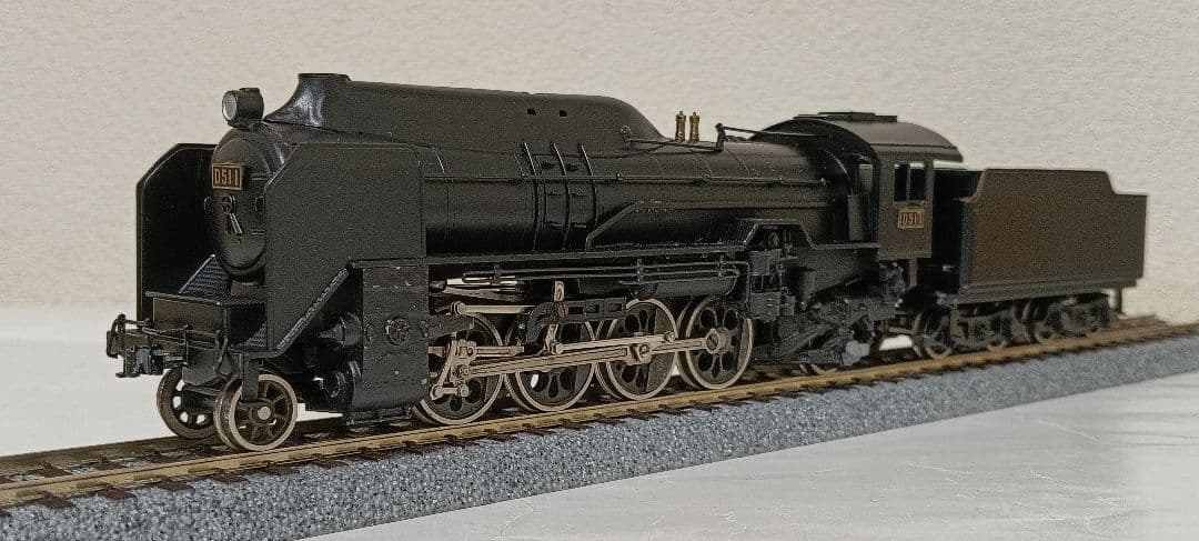HOゲージ 天賞堂アダチ Ｄ51半流蒸気機関車、モーター交換、メンテナンス済