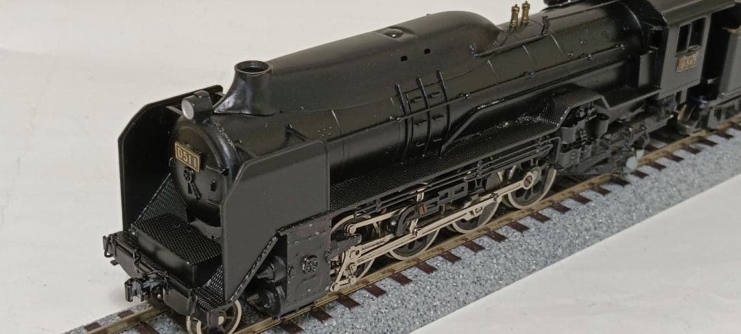 HOゲージ 天賞堂アダチ Ｄ51半流蒸気機関車、モーター交換、メンテナンス済