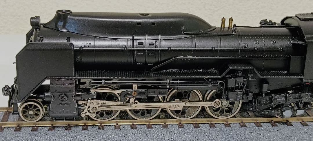 HOゲージ 天賞堂アダチ Ｄ51半流蒸気機関車、モーター交換、メンテナンス済