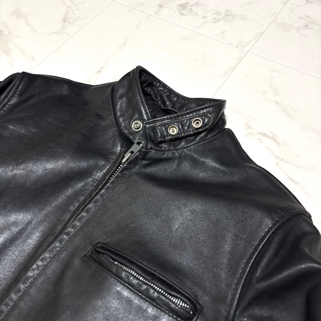 Schott 641 シングルライダース USA製 ボア付き レザージャケット