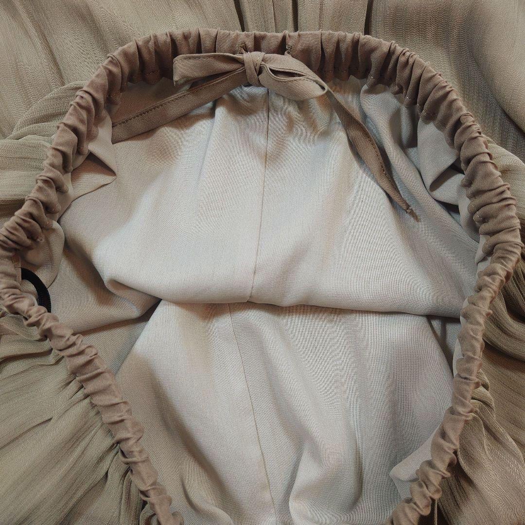 BEARDSLEY ビアズリー シフォンギャザーパンツ カーキ サイズ1