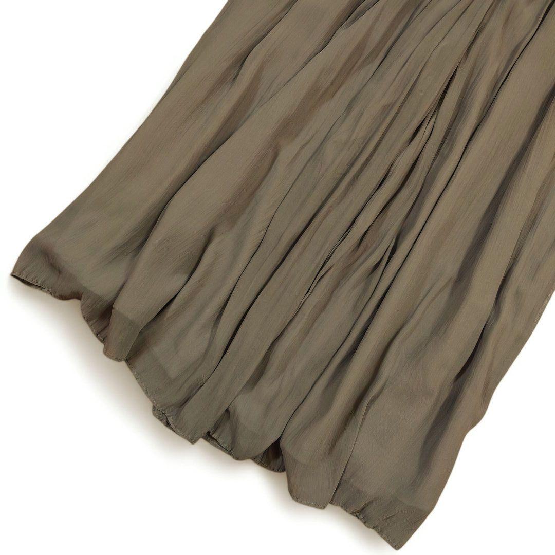 BEARDSLEY ビアズリー シフォンギャザーパンツ カーキ サイズ1