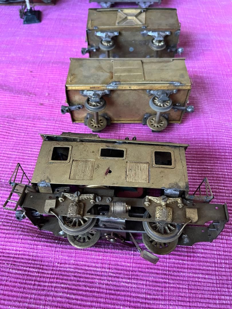 電気機関車8輌セット　真鍮 メーカー不明