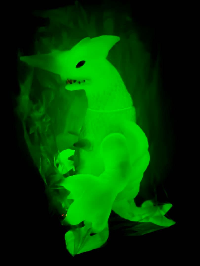 ヤモマーク ガラン蓄光グリーン ソフビ 未開封