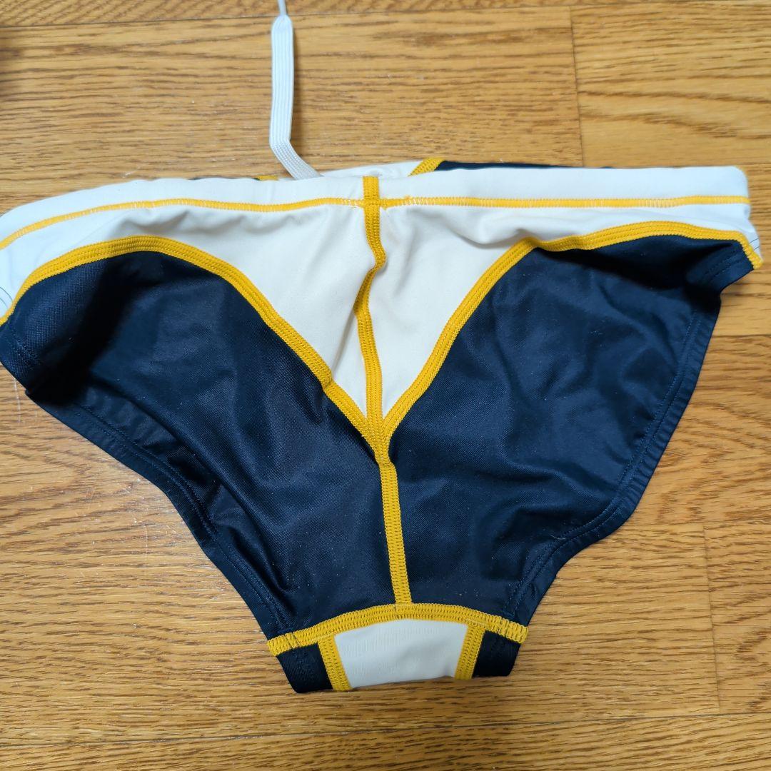 speedo 競泳水着 ネイビー/ホワイト/イエロー