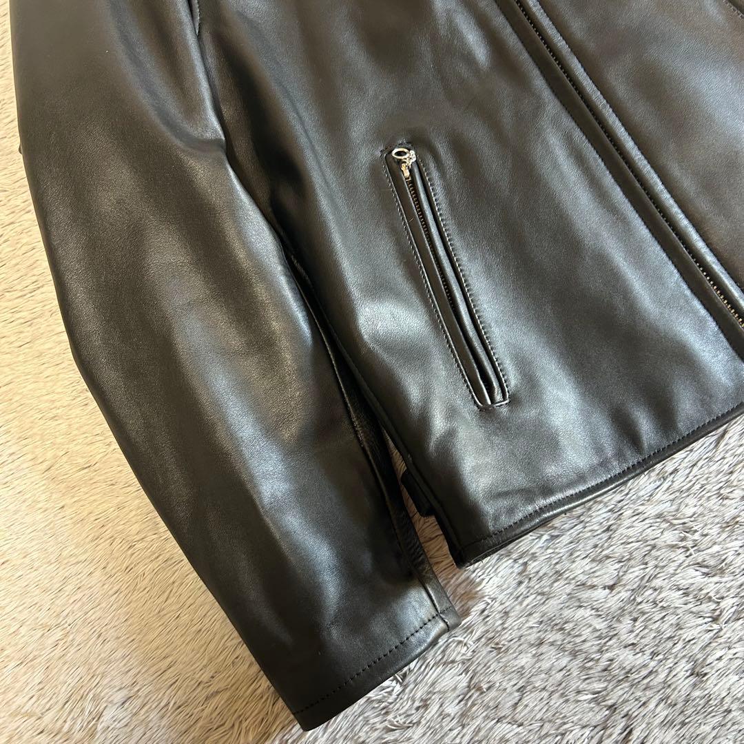 NANKAI ナンカイ　シングルライダース レザージャケット　シングルレザー　L