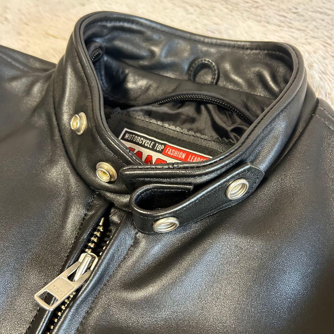 NANKAI ナンカイ　シングルライダース レザージャケット　シングルレザー　L